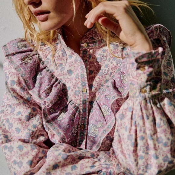 NWT Sézane x Sea New York Gala in Emilia print 36 - Picture 10 of 15